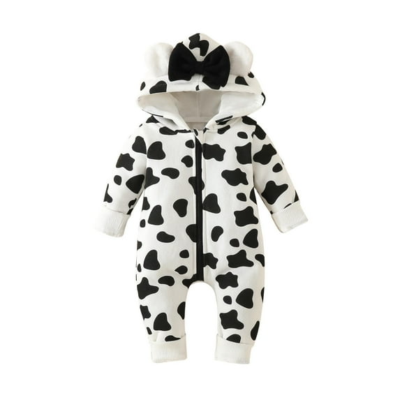 ZACPNCV Newborn Baby Girl Winter Outfit Hooded Jumpsuit Infant One Piece Romper Baby Warm Snowsuit Clothes Gifts Set White