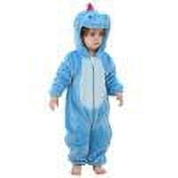 Meresysid Newborn Boys Girls Cute Romper Long Sleeve Hooded Jumpsuit Cute Flannel Clothes Light Blue