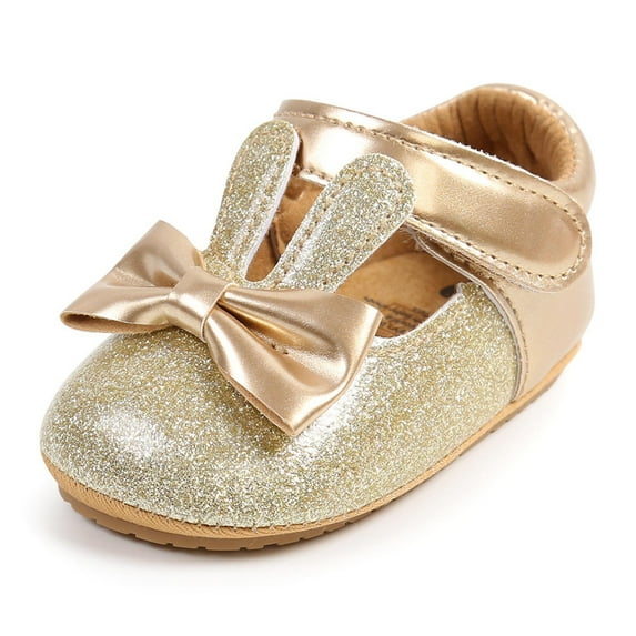 ZACPNCV Newborn Infant Baby Shoes Summer Outside Wear Non-slip Breathable Sweat Proof Sandals Gold 0-6 Months
