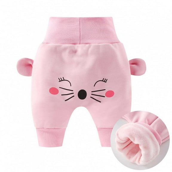 Meresysid Newborn Pants Cotton Pants Cute Monkey Cartoon Trousers Fall Long Pants Sweatpants