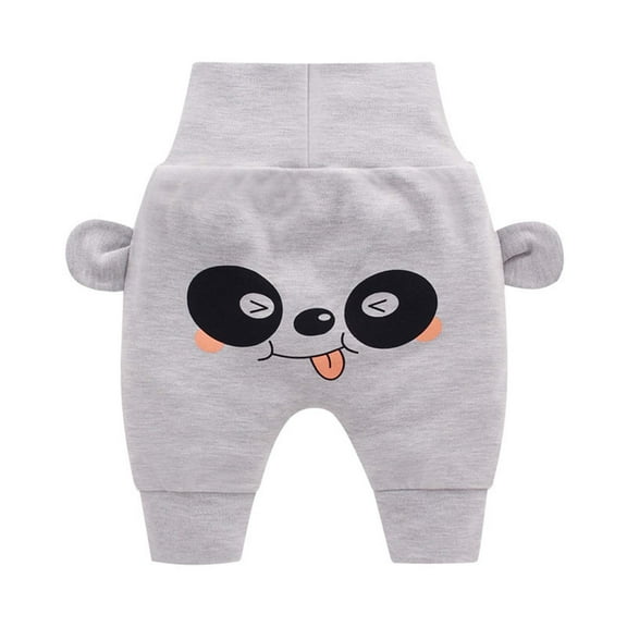 Meresysid Newborn Pants Toddler Cotton Pants Cute Monkey Cartoon Trousers Summer Fall Long Pants Sweatpants
