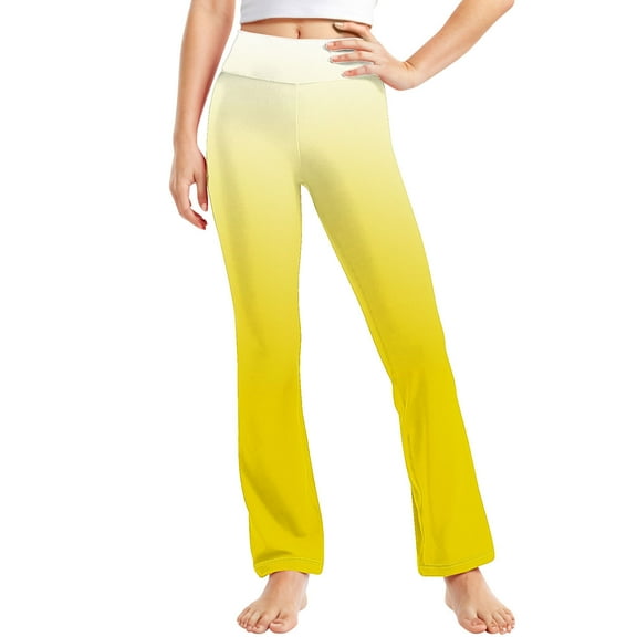 ZACPNCV Pajamas Yoga Pants for Girls Athletic Pants Long Sleep Plaid Pants Soft Lounge Pj Bottoms Yellow 6-7 Years