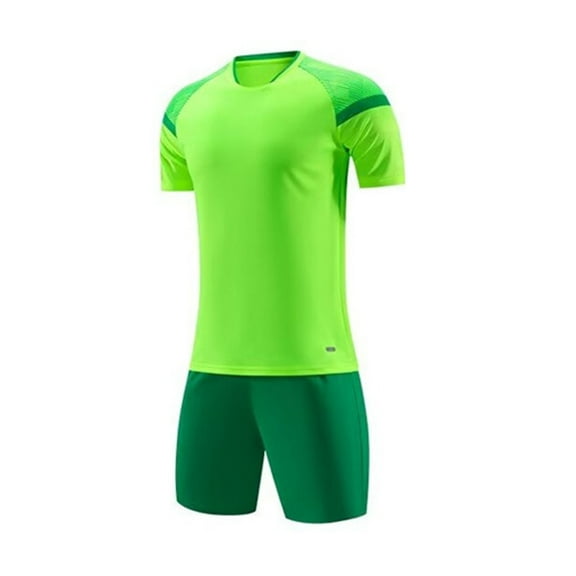 ZACPNCV Soccer Jerseys for Kids Boys Girls Youth for Sport Football Training Uniform Soccer Fans Shirt Gift Kit Set Green 14-16 Years