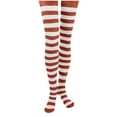 thumbnail image 1 of ZACPNCV Socks for Girls Thigh High Socks Striped Stockings Colored Long Over Knee High Socks for Christmas Party Daily Wear Red, 1 of 3