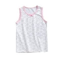 thumbnail image 1 of ZACPNCV Tank Top for Girls Summer Crewneck Tank Top Animals Prints Undershirts Underwear White 3-4 Years, 1 of 6