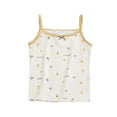 thumbnail image 1 of ZACPNCV Tank Top for Girls Summer Crewneck Tank Top Flower Prints Undershirts Underwear White 4-5 Years, 1 of 3