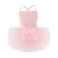 thumbnail image 1 of ZACPNCV Toddler Ballet Leotard for Girls Dance Skirt Camisole Ballerina Dress Outfit Nude Watermelon Red 3-4 Years, 1 of 4
