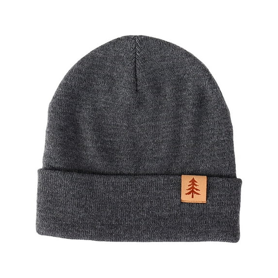 ZACPNCV Toddler Beanie for Boys Girls Baby Kids Warm Knit Winter Hat Dark Gray