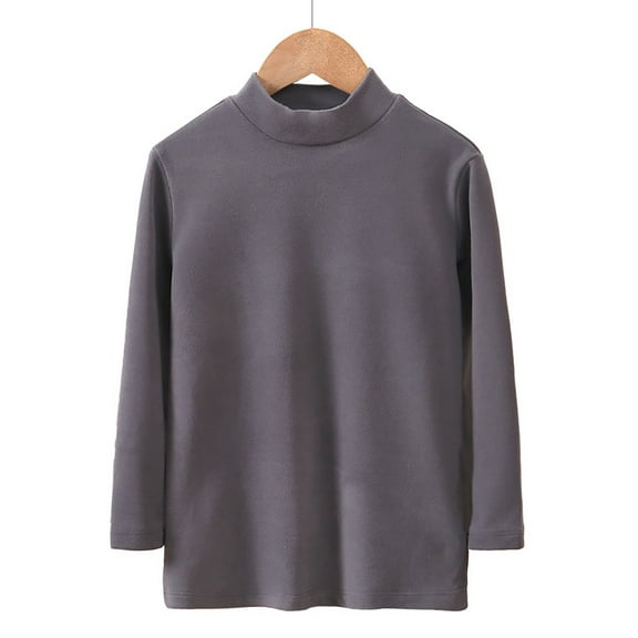 Meresysid Toddler Boys Girls Kids Long Sleeve Casual Crewneck Sweaters Fall Pullover Tops Gray