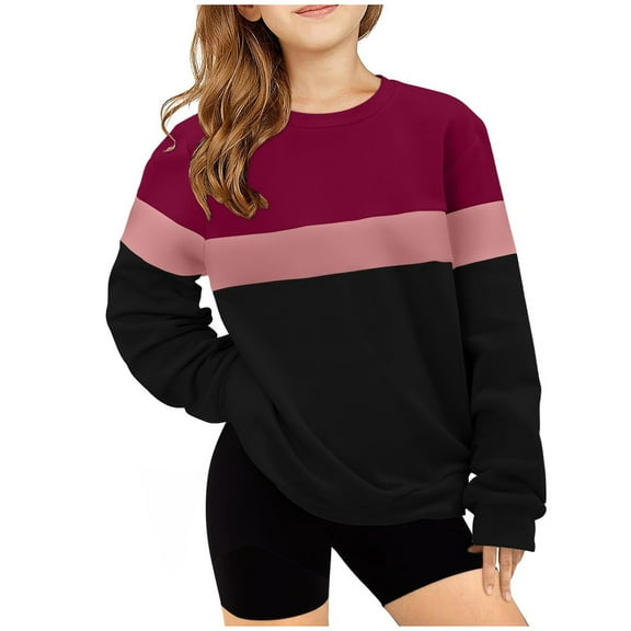 ZACPNCV Toddler Boys Girls Sweatshirts Kids Cotton Long Sleeve Crewneck Pullover Children's Shirt Printed T-shirt Printed Top Black