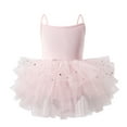 thumbnail image 1 of ZACPNCV Toddler Girls Ballet Dance Leotards Skirt Sparkly Ballerina Ballet Outfit Dresses Camisole Pink 3-4 Years, 1 of 3