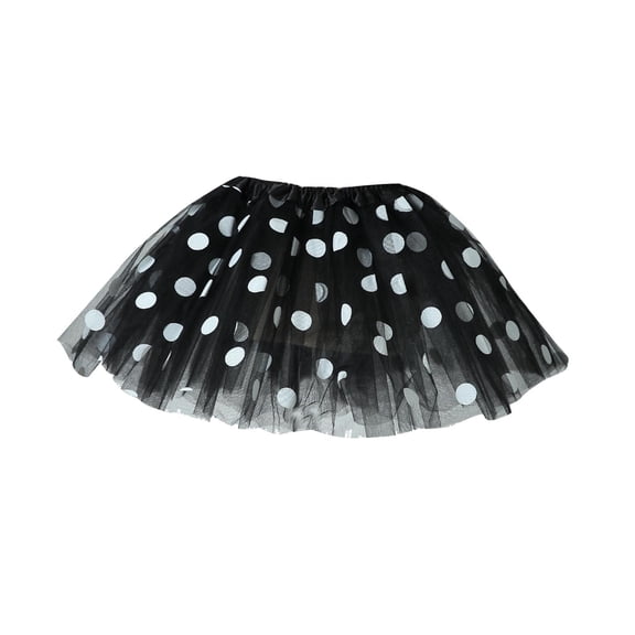 ZACPNCV Toddler Girls Layered Tutu Skirt Sparkling Sequin Tulle Dance Skirts Black 1-6 Years