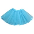 thumbnail image 1 of ZACPNCV Toddler Girls Layered Tutu Skirt Sparkling Sequin Tulle Dance Skirts Sky Blue 1-2 Years, 1 of 4