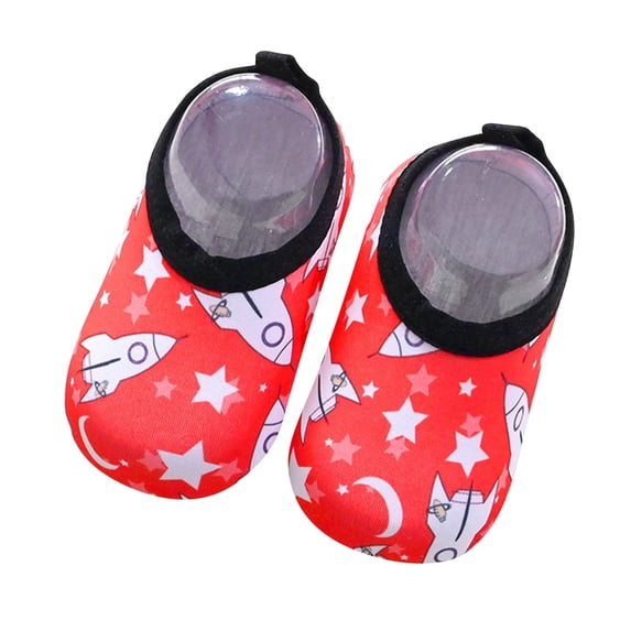 ZACPNCV Toddler Infant Baby First Walking Shoes Non Slip Shoes with Soft Rubber Sole Toddle Sneaker Red