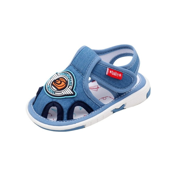 Meresysid Toddler Infant Kids Newborn Baby Summer New Casual Comfortable Breathable Toddler Sandals Non-slip Soft Sole Baby Called Shoes Blue
