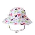 thumbnail image 1 of Meresysid Toddler Kids Baby Girls Upf Beach Sun Protection Hat Adjustable Hat Wide Brim Summer Outdoor Hat With Chin Strap Green, 1 of 3
