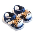 thumbnail image 1 of Meresysid Toddler Kids Children's New Baotou Sandals Non-slip Soft Soles Outside To Wear Toddler Shoes Sandals Blue, 1 of 3