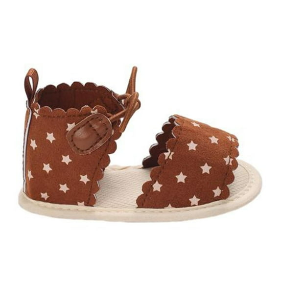 Meresysid Toddler Kids Infant Newborn Shoes Non-Slip Rubber Sole s First Walking Crib Shoes Loafers Flats Brown