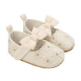 thumbnail image 1 of Meresysid Toddler Kids Newborn Infant First Walkers Shoes Infant Non Slip Soft Sole Flat Lazy Loafers Beige, 1 of 8