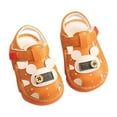 thumbnail image 1 of Meresysid Toddler Kids Soft Soled Casual Shoes Suitable Embroidered Cute Shoes Small Leather Shoes Orange, 1 of 3