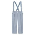 thumbnail image 1 of ZACPNCV Toddler Little Boy Suspenders Pants Classic Chino Pants for Casual Formal Wear and Special Occasions Blue 2-3 Years, 1 of 6