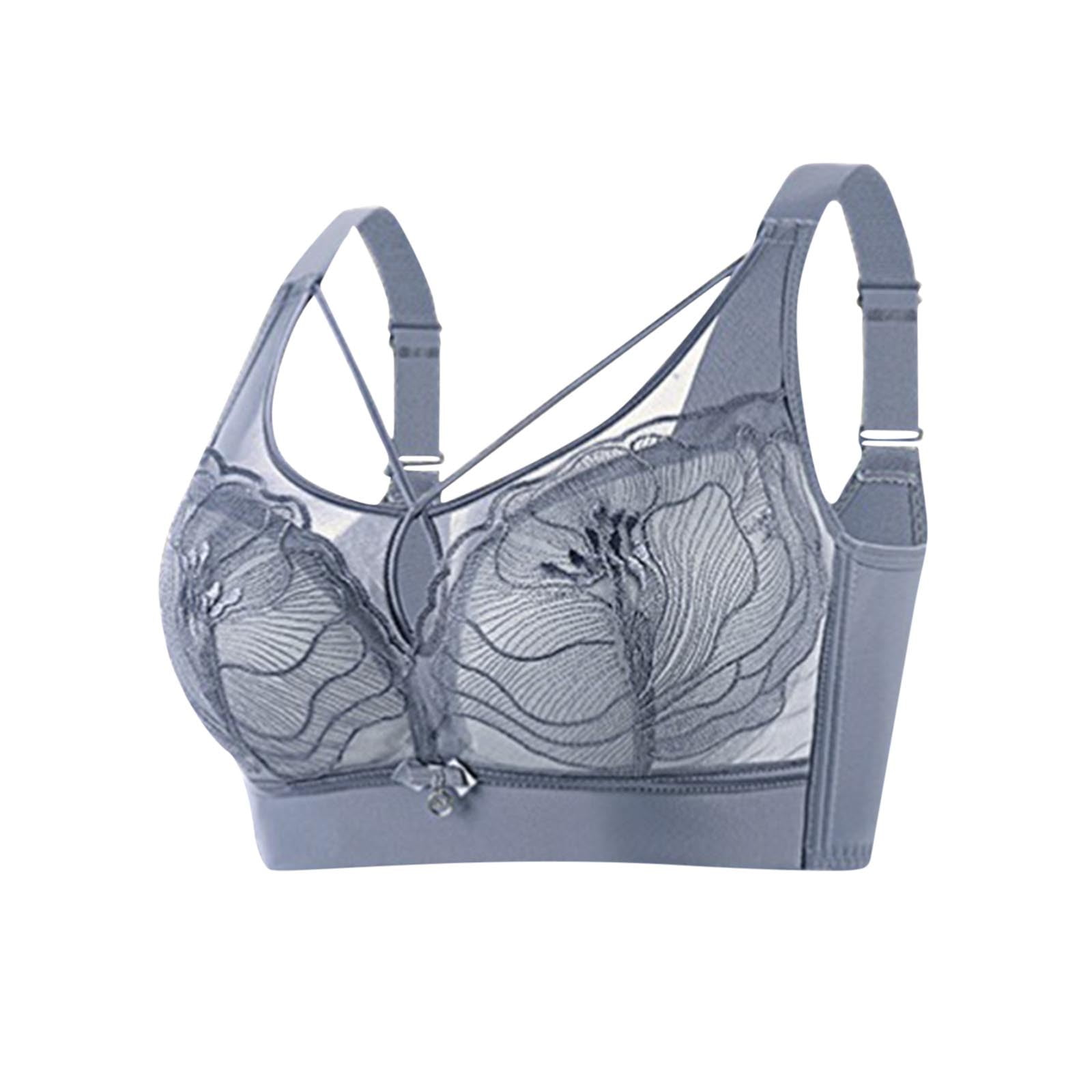 ZACPNCV Woman's Large Size Comfort Ventilate Rear Four Buckle Bra ...