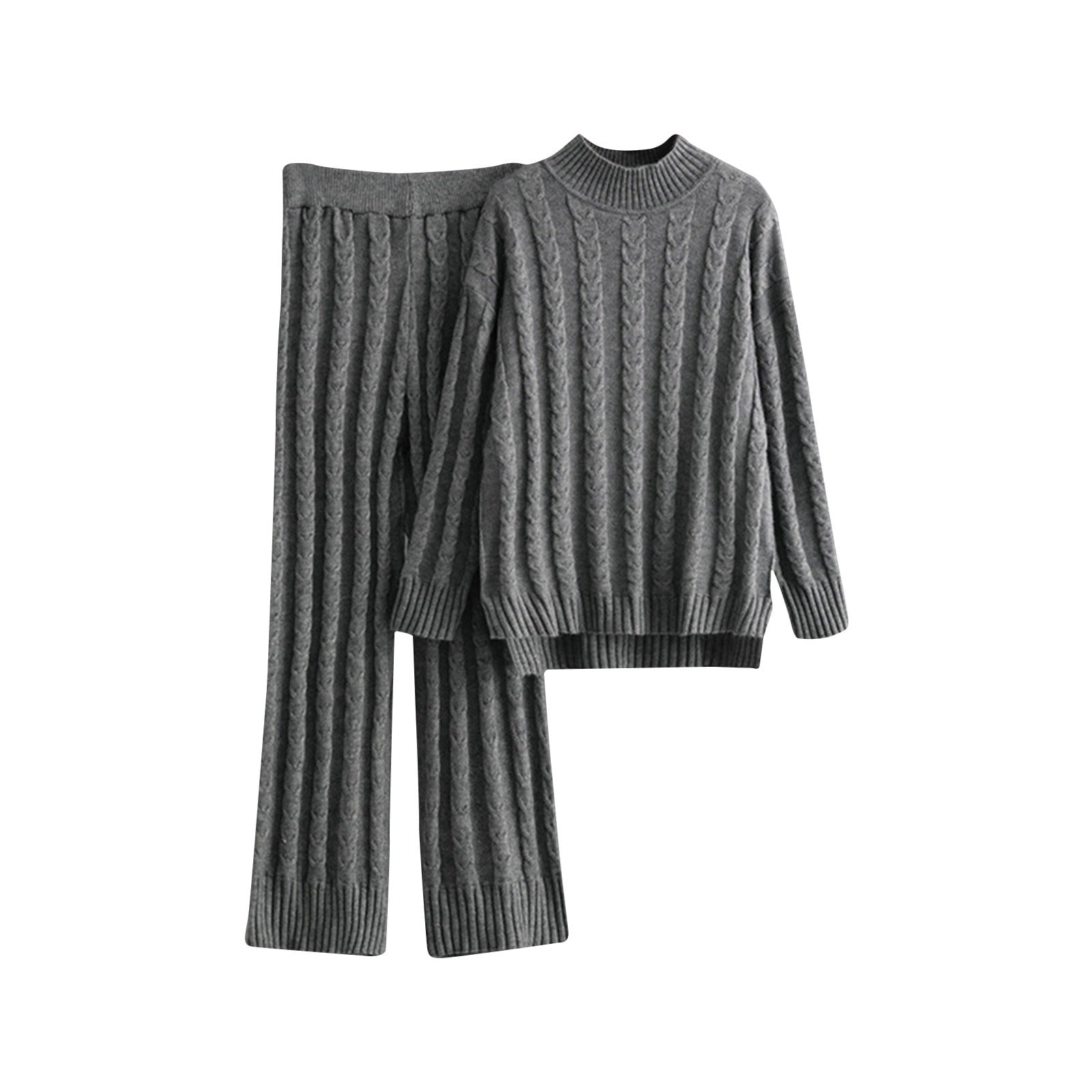 Gaelle Tulle Tee & Wide Leg Pants 2-Piece Set
