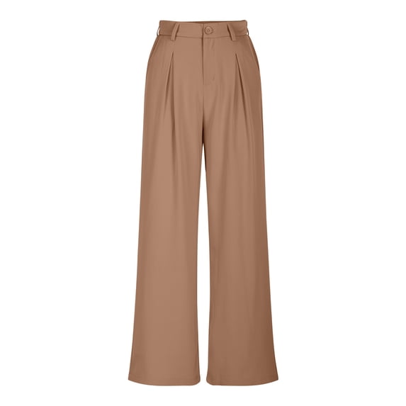 ZACPNCV Women's Clothing Work Commuting Business Temperament Loose Casual Formal Suit Pants Khaki