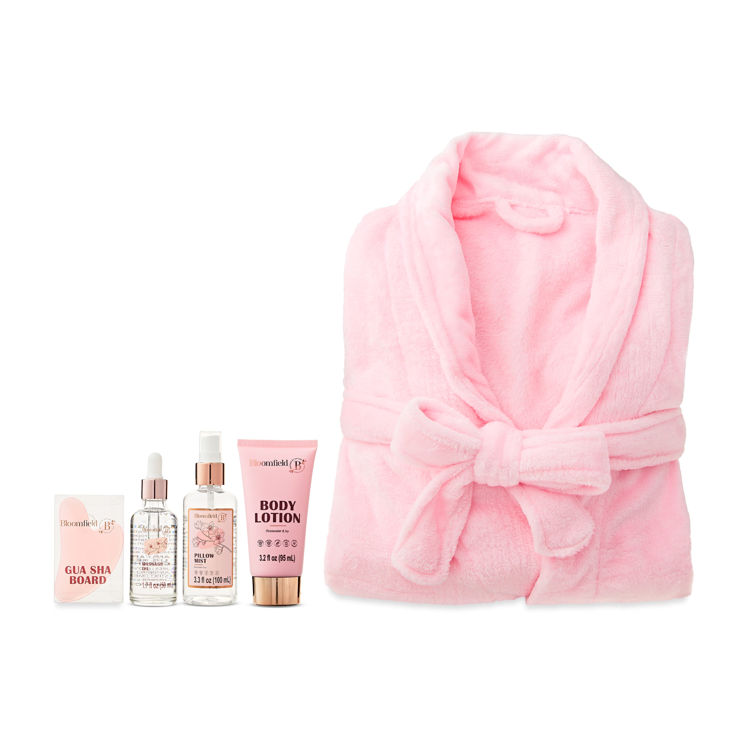 Merfish United 5-Piece Deluxe Rose Gold Bath Robe Set for Adults (New ...