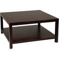 Merge 36" Square Coffee Table, Espresso Finish - Walmart.com