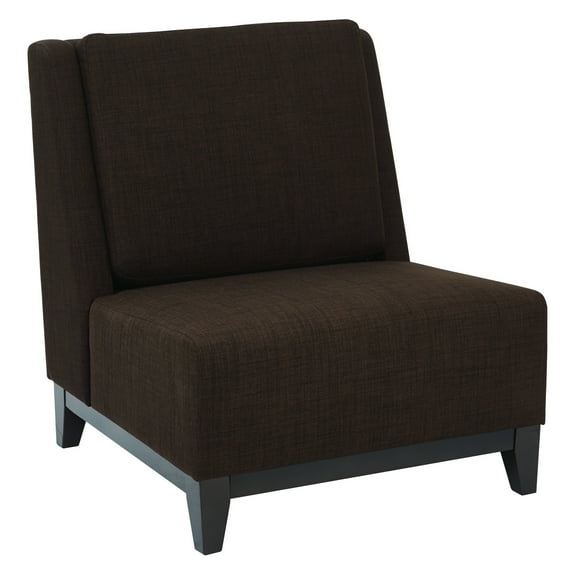 Merge Accent Chair in Milford Java Fabric with Dark Espresso Legs