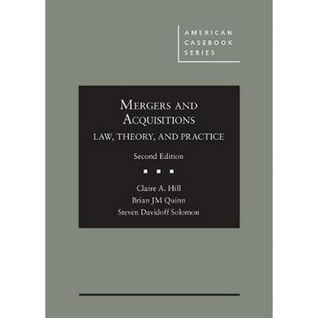 Pre-Owned Mergers and Acquisitions: Law, Theory, and Practice (American Casebook Series) (Hardcover) 164242580X 9781642425802