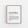 Simple Post Es Merhaba Wall Art Prints, Turkish, Simple Words, Dictionary, English ...