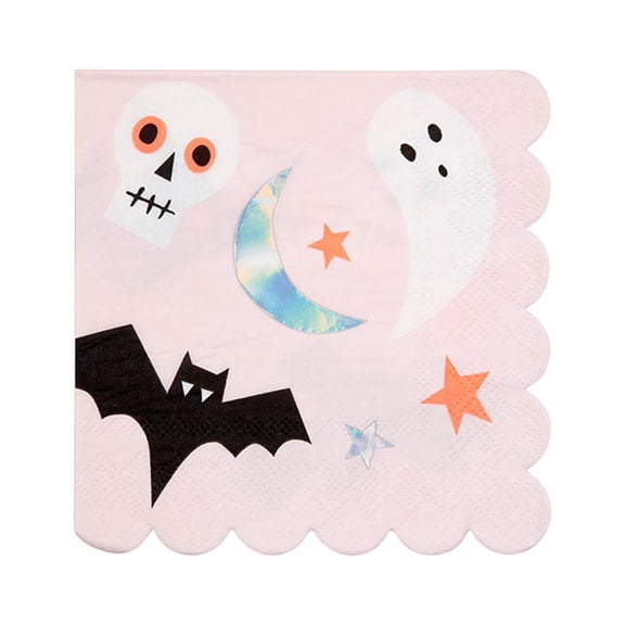 Meri Meri Halloween Fun Small Napkin, 16ct