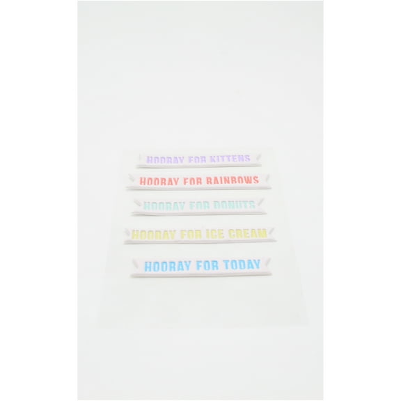Meri Meri Unisex Hooray Adult Stickers, Multicoloured,