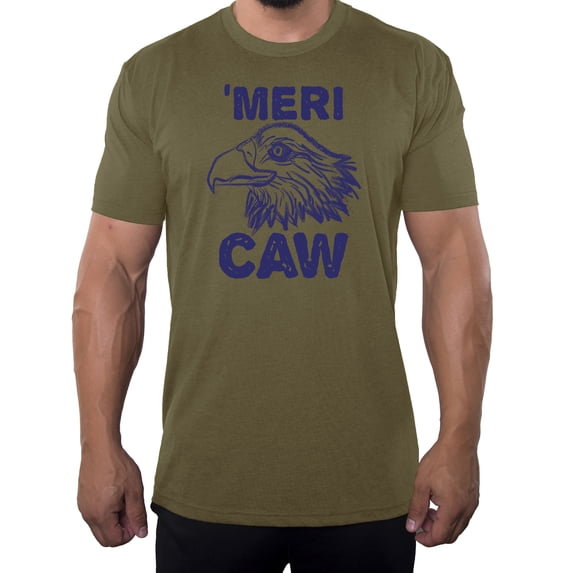 MeriCAW Men's Patriotic T-shirts, Funny 4th of July Shirts - Olive Drab MH200PATRIOT S27 XL