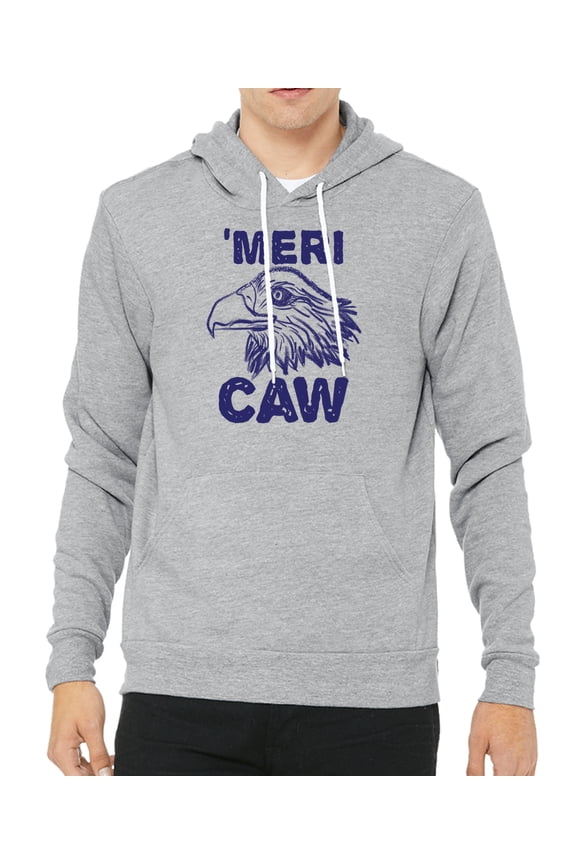 MeriCAW Patriotic Hoodie, USA Graphic Sweatshirts, 4th of July hoodies - Heather Grey MH200HOODPATRIOT S27 XL