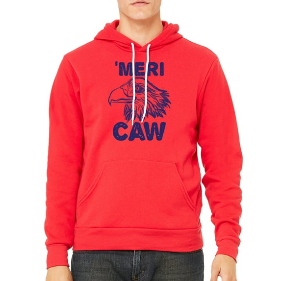 MeriCAW Patriotic Hoodie, USA Graphic Sweatshirts, 4th of July hoodies - Red MH200HOODPATRIOT S27 XS
