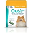 thumbnail image 1 of Merial Limited OraVet Dental Hygiene Chews up to 10 lbs 30 ct, 1 of 5