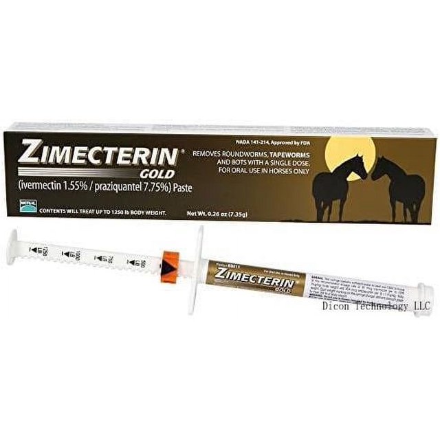 Merial Zimecterin Gold Paste Horse Wormer That Controls 47 Species And