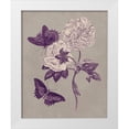 thumbnail image 1 of Merian, Maria S. 15x18 White Modern Wood Framed Museum Art Print Titled - Nature Study in Plum and Taupe IV, 1 of 4