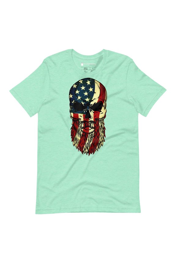Merica Bearded Skull T