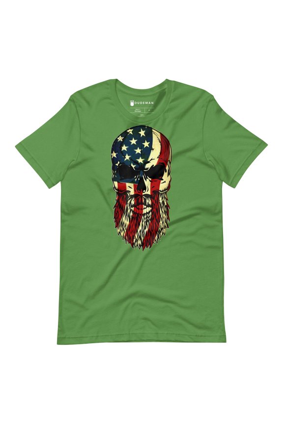 Merica Bearded Skull T