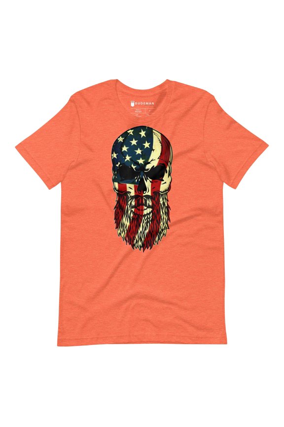Merica Bearded Skull T