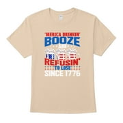 'Merica Drinkin' Booze Refusin' To Loose Since 1776 4th Of July Gift Ideas T-Shirt