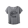 thumbnail image 1 of Merica Drinking Team Women's Fashion Slouchy Dolman T-Shirt Tee Heather Grey Small, 1 of 4