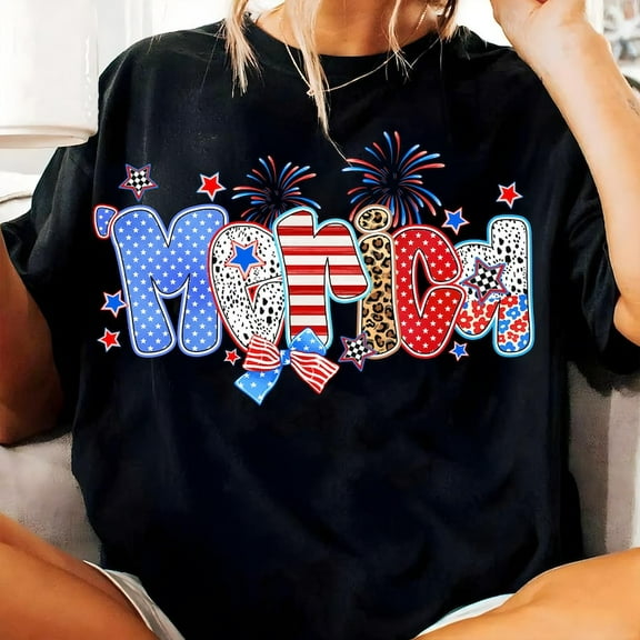 ’Merica Fireworks T-Shirt– Funny Patriotic Tee with Stars, Stripes, and Retro USA Vibes for Independence Day