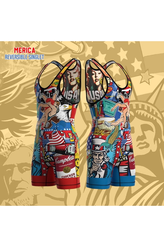 Merica - Full color Reversible Singlet