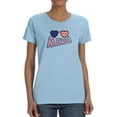 thumbnail image 1 of Merica Heart Sunglasses T-Shirt Women -Image by Shutterstock, Female 3X-Large, 1 of 4