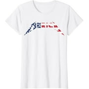 Merica Heavy Metal Style American Flag T-Shirt